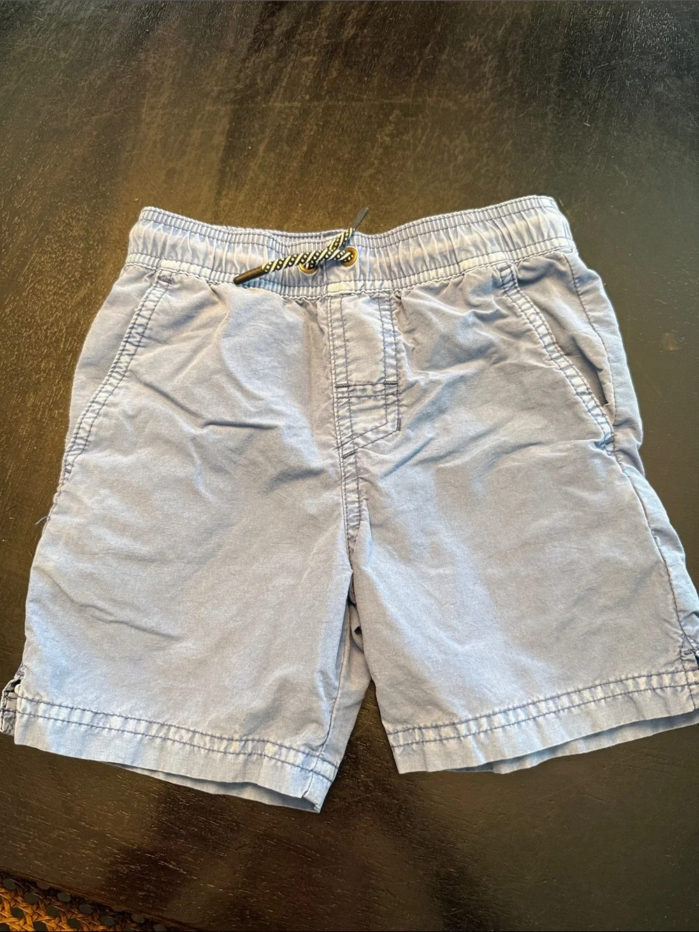 Men's Light Blue Casual Drawstring Shorts
